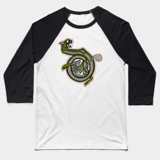 Celtic Cat Letter D Baseball T-Shirt